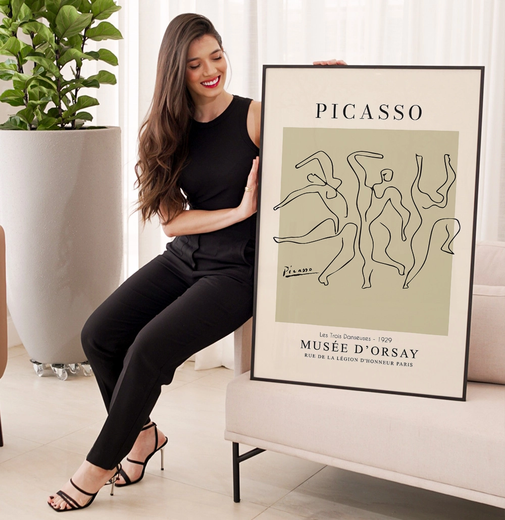Quadro Decorativo Les Trois Danseuses 1929 Picasso 20250715161520