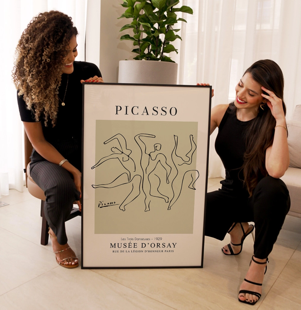 Quadro Decorativo Les Trois Danseuses 1929 Picasso 20250715161520